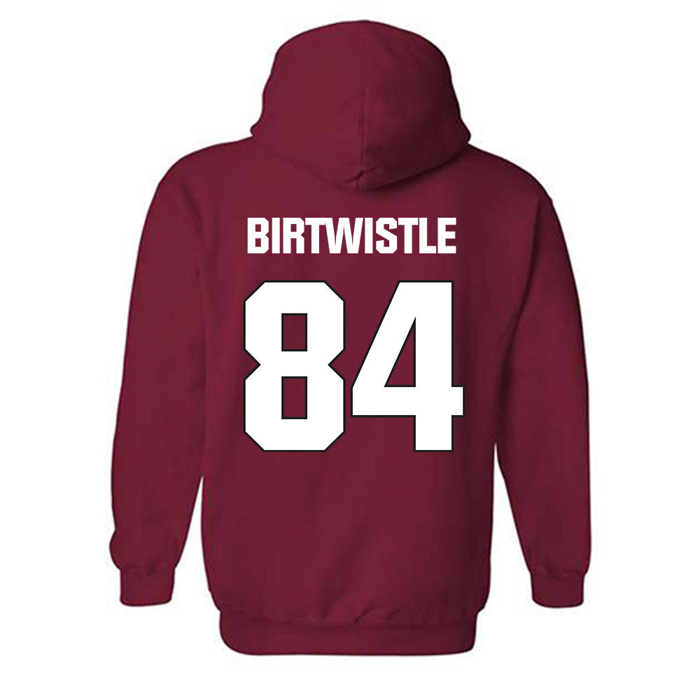 NC State - NCAA Football : Charlie Birtwistle - Sports Shersey Hooded Sweatshirt-1