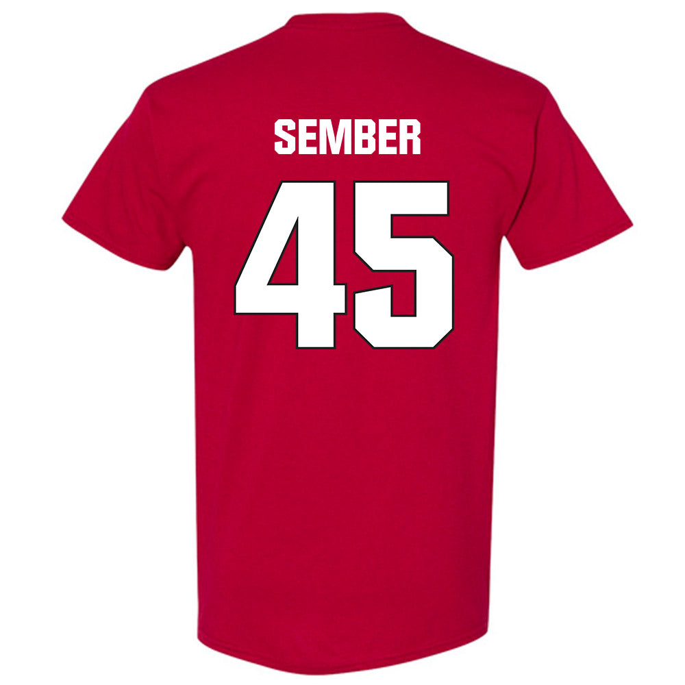 NC State - NCAA Football : Robert Sember - Sports Shersey T-Shirt-1