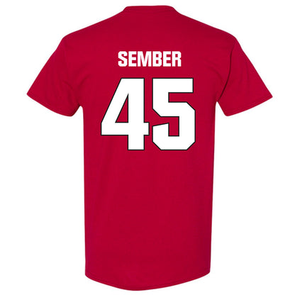 NC State - NCAA Football : Robert Sember - Sports Shersey T-Shirt-1