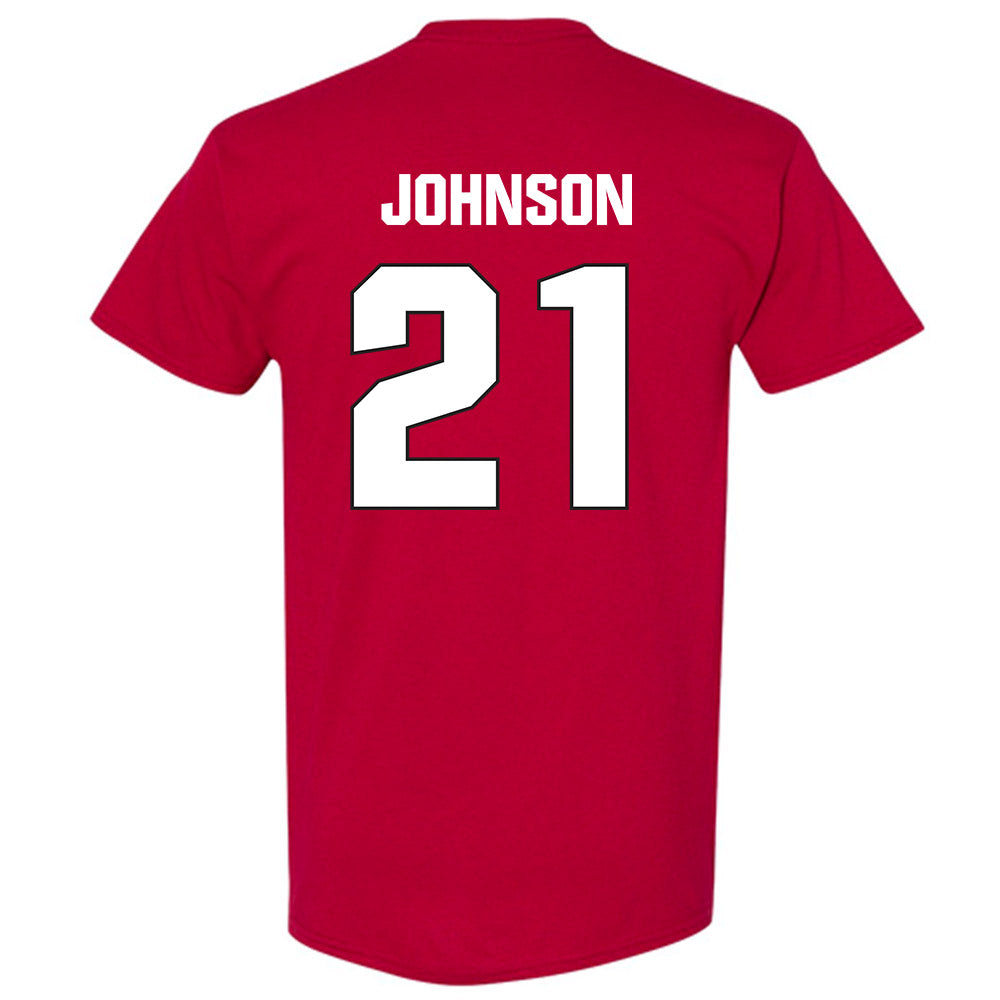 NC State - NCAA Football : Jamel Johnson - Sports Shersey T-Shirt-1