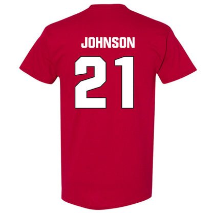 NC State - NCAA Football : Jamel Johnson - Sports Shersey T-Shirt-1