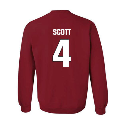 NC State - NCAA Football : Duke Scott - Sports Shersey Crewneck Sweatshirt-1