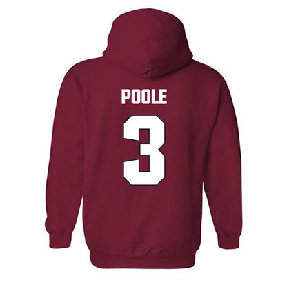 NC State - NCAA Football : Jordan Poole - Sports Shersey Hooded Sweatshirt-1