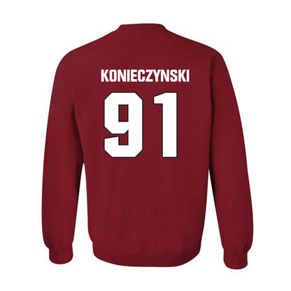 NC State - NCAA Football : Nick Konieczynski - Sports Shersey Crewneck Sweatshirt-1