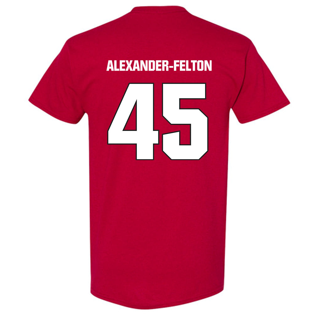 NC State - NCAA Football : Josh Alexander-Felton - Sports Shersey T-Shirt-1