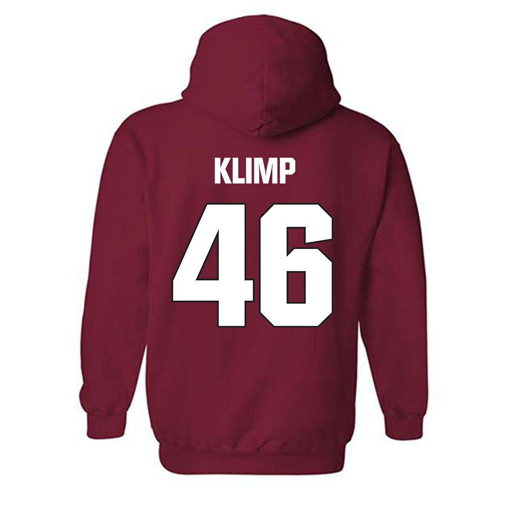 NC State - NCAA Football : Ryan Klimp - Sports Shersey Hooded Sweatshirt-1