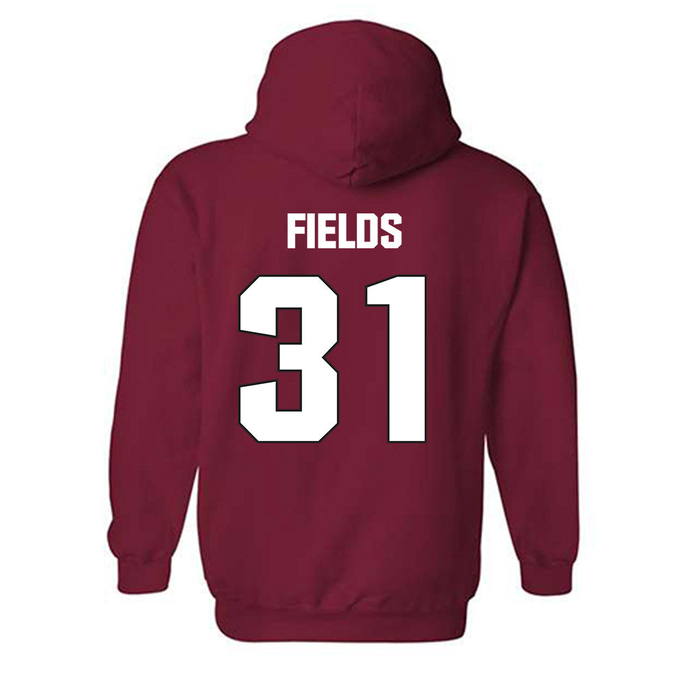 NC State - NCAA Football : Coleson Fields - Sports Shersey Hooded Sweatshirt-1