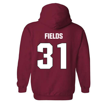 NC State - NCAA Football : Coleson Fields - Sports Shersey Hooded Sweatshirt-1