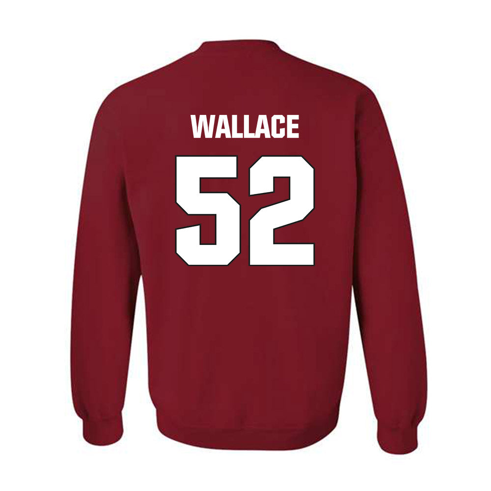 NC State - NCAA Football : Chazz Wallace - Sports Shersey Crewneck Sweatshirt-1