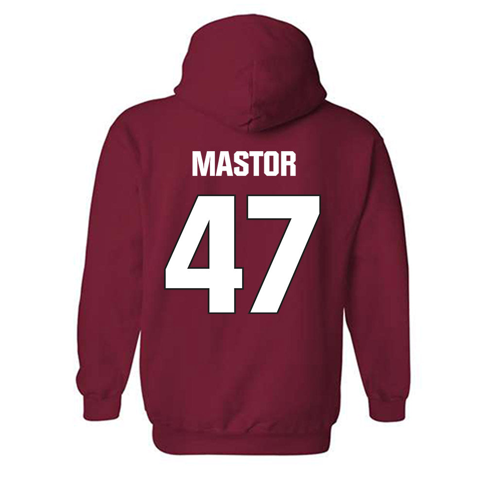 NC State - NCAA Football : Jackson Mastor - Sports Shersey Hooded Sweatshirt-1
