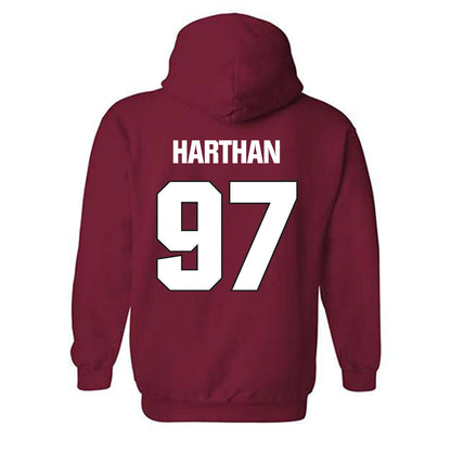 NC State - NCAA Football : Cristian Harthan - Sports Shersey Hooded Sweatshirt-1