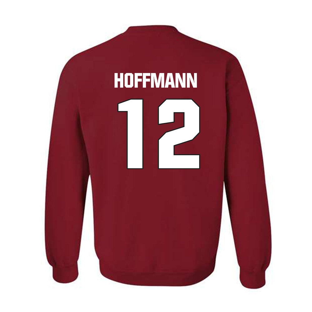 NC State - NCAA Football : teddy hoffmann - Sports Shersey Crewneck Sweatshirt-1