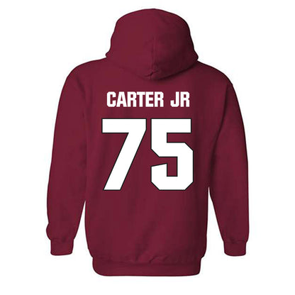 NC State - NCAA Football : Anthony Carter Jr - Sports Shersey Hooded Sweatshirt-1