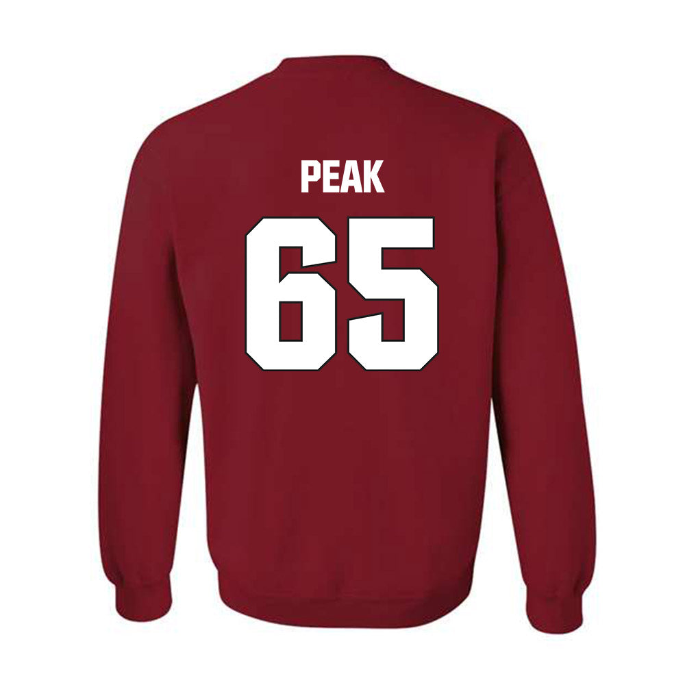 NC State - NCAA Football : Jacarrius Peak - Sports Shersey Crewneck Sweatshirt-1