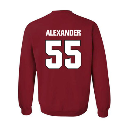 NC State - NCAA Football : Blair Alexander - Sports Shersey Crewneck Sweatshirt-1