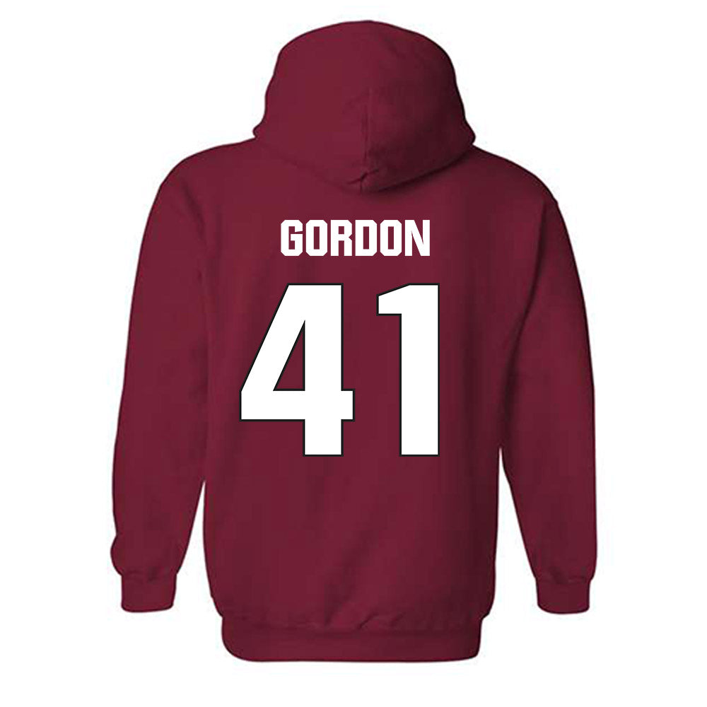 NC State - NCAA Football : Caden Gordon - Sports Shersey Hooded Sweatshirt-1