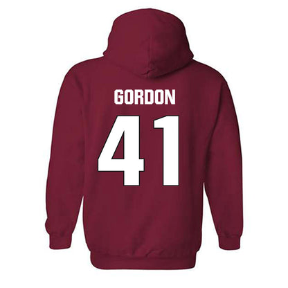 NC State - NCAA Football : Caden Gordon - Sports Shersey Hooded Sweatshirt-1