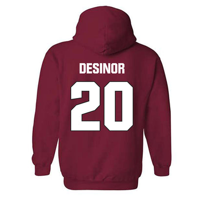 NC State - NCAA Football : Deandre Desinor - Sports Shersey Hooded Sweatshirt-1