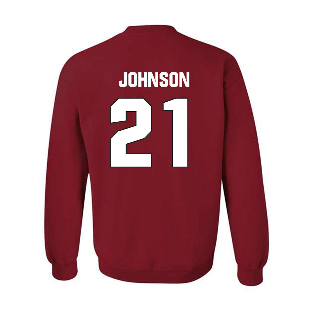 NC State - NCAA Football : Jamel Johnson - Sports Shersey Crewneck Sweatshirt-1