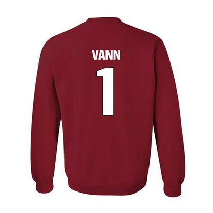 NC State - NCAA Football : Davin Vann - Sports Shersey Crewneck Sweatshirt-1