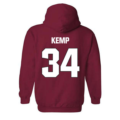 NC State - NCAA Football : Gerritt Kemp - Sports Shersey Hooded Sweatshirt-1