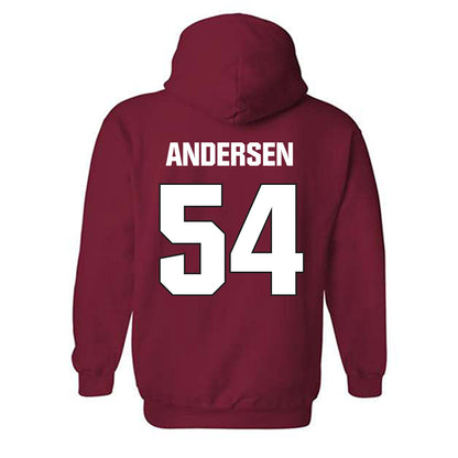 NC State - NCAA Football : Teague Andersen - Sports Shersey Hooded Sweatshirt-1