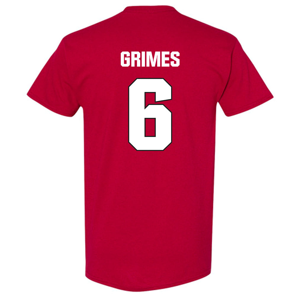 NC State - NCAA Football : Wesley Grimes - Sports Shersey T-Shirt-1