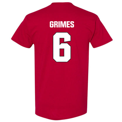 NC State - NCAA Football : Wesley Grimes - Sports Shersey T-Shirt-1