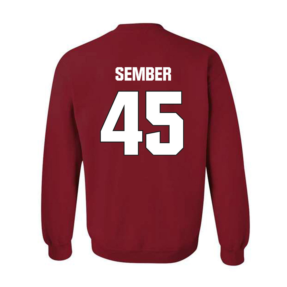 NC State - NCAA Football : Robert Sember - Sports Shersey Crewneck Sweatshirt-1