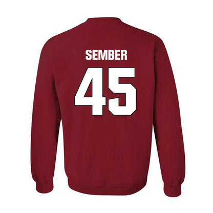 NC State - NCAA Football : Robert Sember - Sports Shersey Crewneck Sweatshirt-1