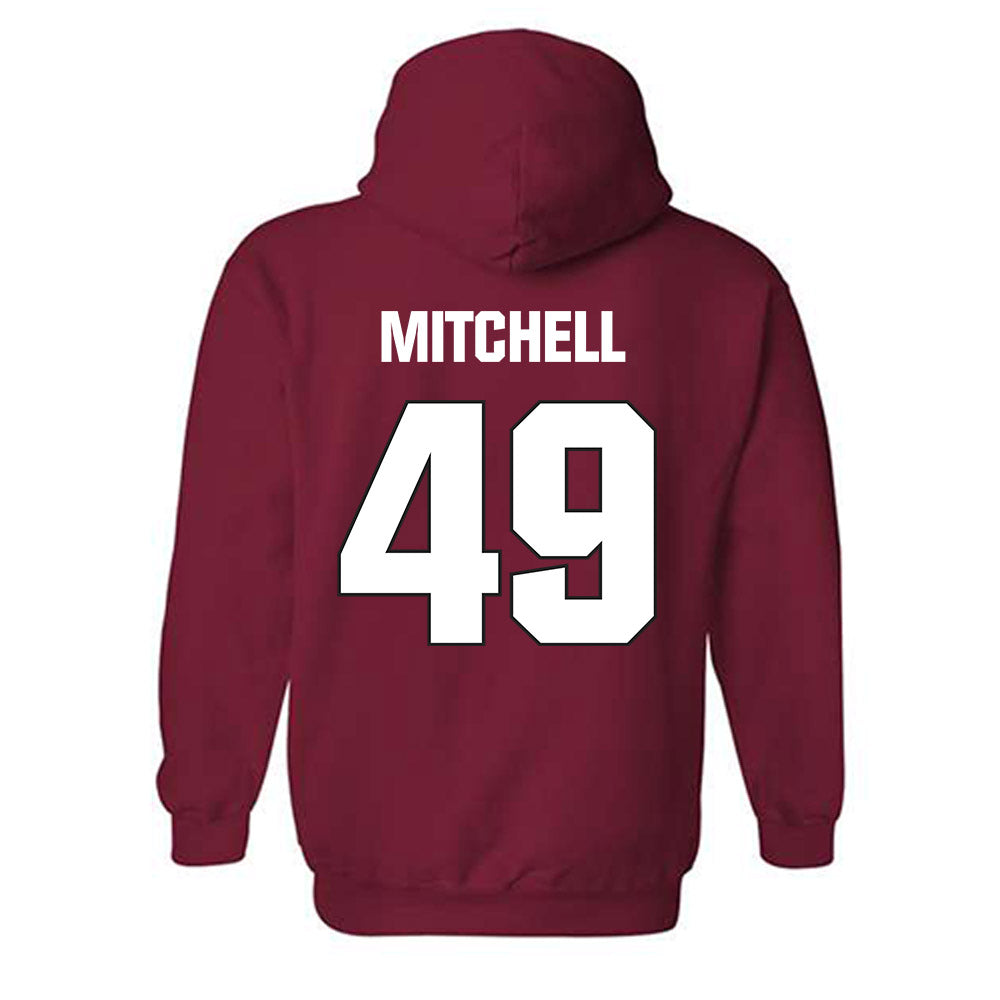 NC State - NCAA Football : Reid Mitchell - Sports Shersey Hooded Sweatshirt-1