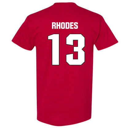 NC State - NCAA Football : Ethan Rhodes - Sports Shersey T-Shirt-1