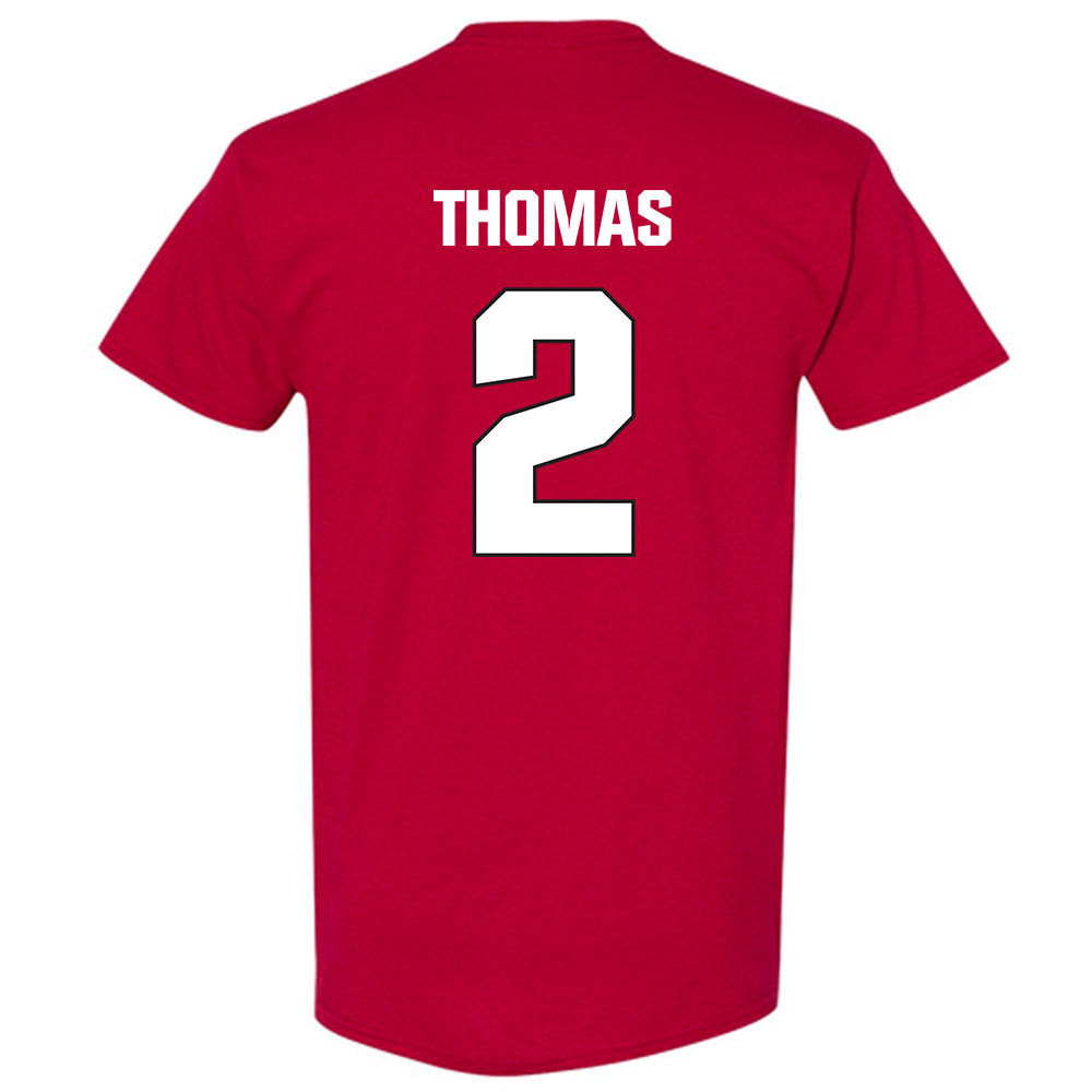 NC State - NCAA Football : Lex Thomas - Sports Shersey T-Shirt-1