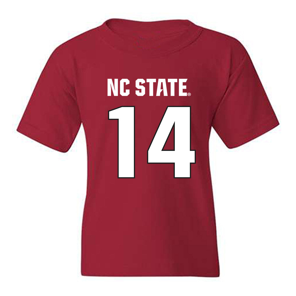 NC State - NCAA Football : Jonathan Paylor - Sports Shersey Youth T-Shirt-0