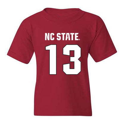 NC State - NCAA Football : Travali Price - Sports Shersey Youth T-Shirt-0