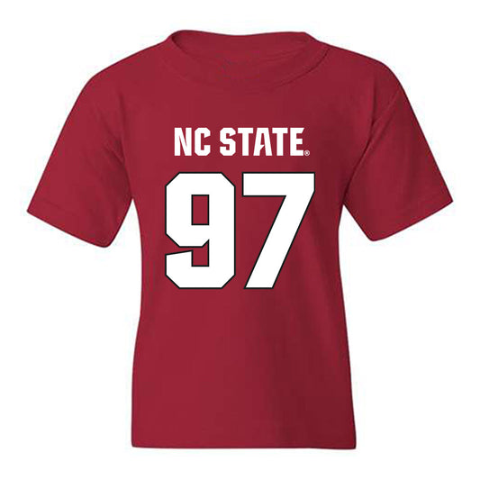 NC State - NCAA Football : Noah Potter - Sports Shersey Youth T-Shirt-0