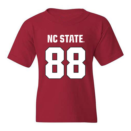 NC State - NCAA Football : Isaiah Shirley - Sports Shersey Youth T-Shirt-0