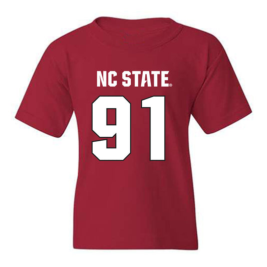 NC State - NCAA Football : Nick Konieczynski - Sports Shersey Youth T-Shirt-0