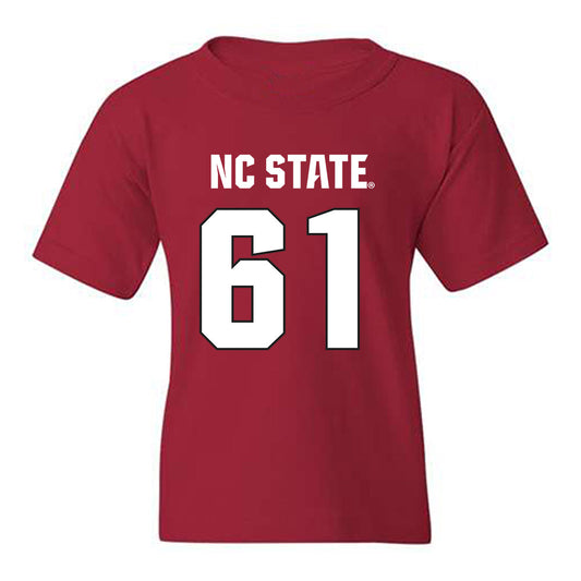 NC State - NCAA Football : Tyler West - Sports Shersey Youth T-Shirt-0