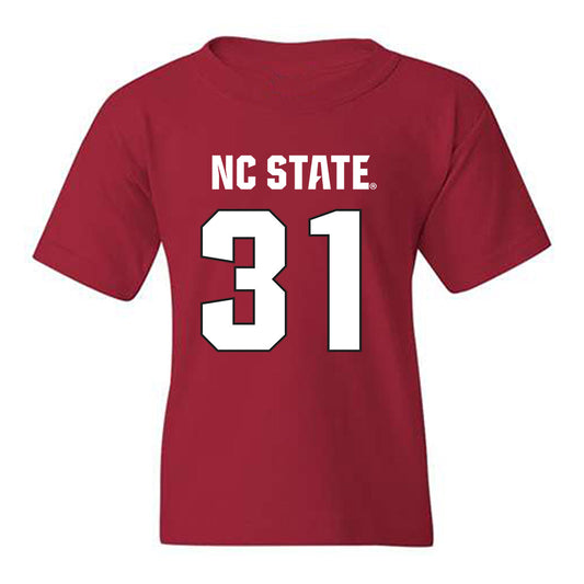 NC State - NCAA Football : Elijah Groves - Sports Shersey Youth T-Shirt-0