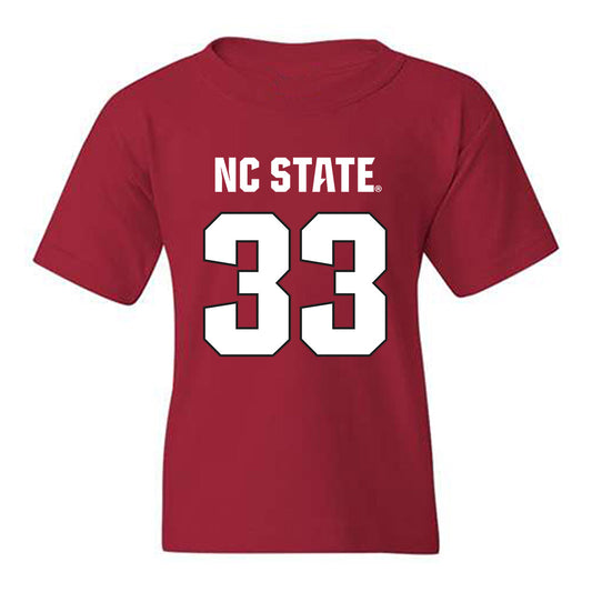 NC State - NCAA Football : Kenny Soares Jr - Sports Shersey Youth T-Shirt-0
