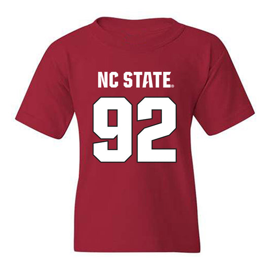 NC State - NCAA Football : Chase Bond - Sports Shersey Youth T-Shirt-0