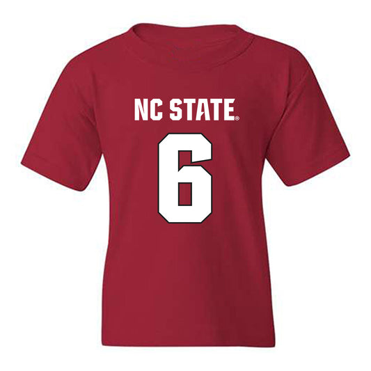 NC State - NCAA Football : Wesley Grimes - Sports Shersey Youth T-Shirt-0