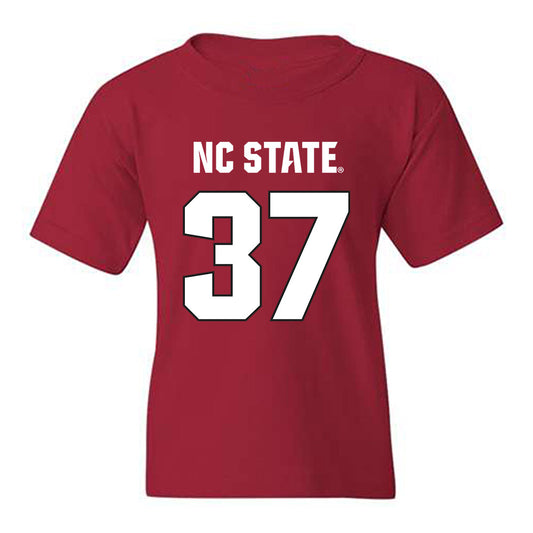 NC State - NCAA Football : Nathan Carr - Sports Shersey Youth T-Shirt-0