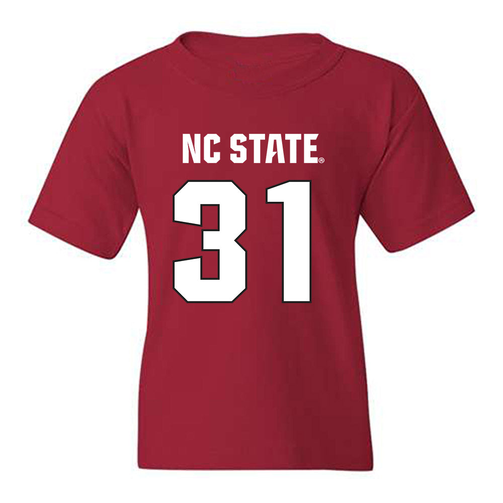 NC State - NCAA Football : Coleson Fields - Sports Shersey Youth T-Shirt-0