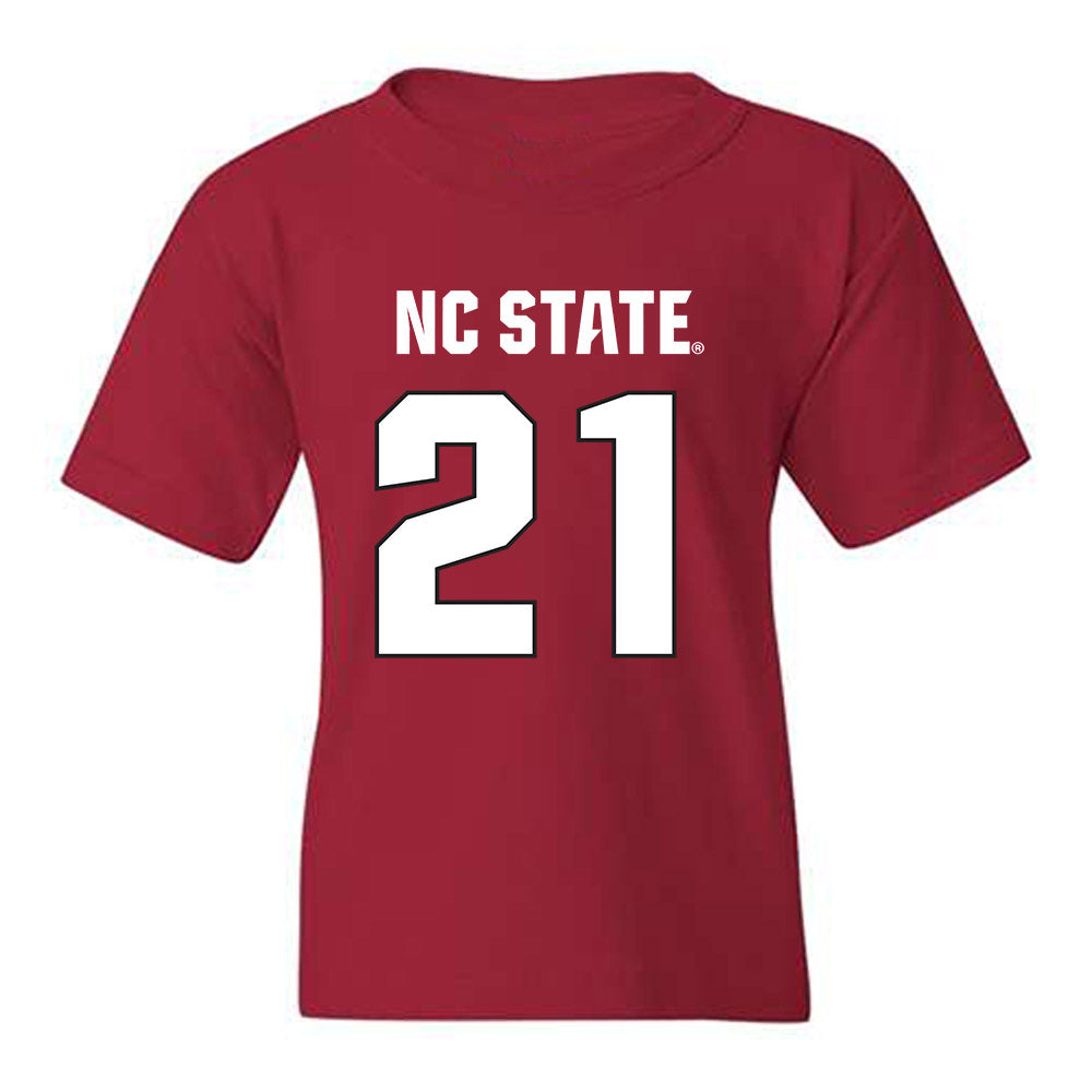 NC State - NCAA Football : Jamel Johnson - Sports Shersey Youth T-Shirt-0