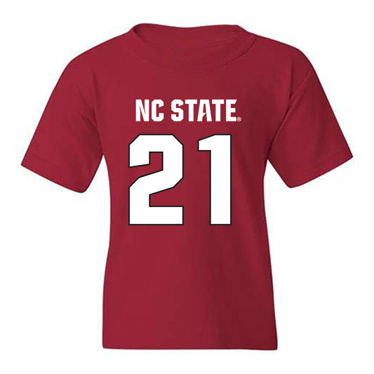 NC State - NCAA Football : Jamel Johnson - Sports Shersey Youth T-Shirt-0