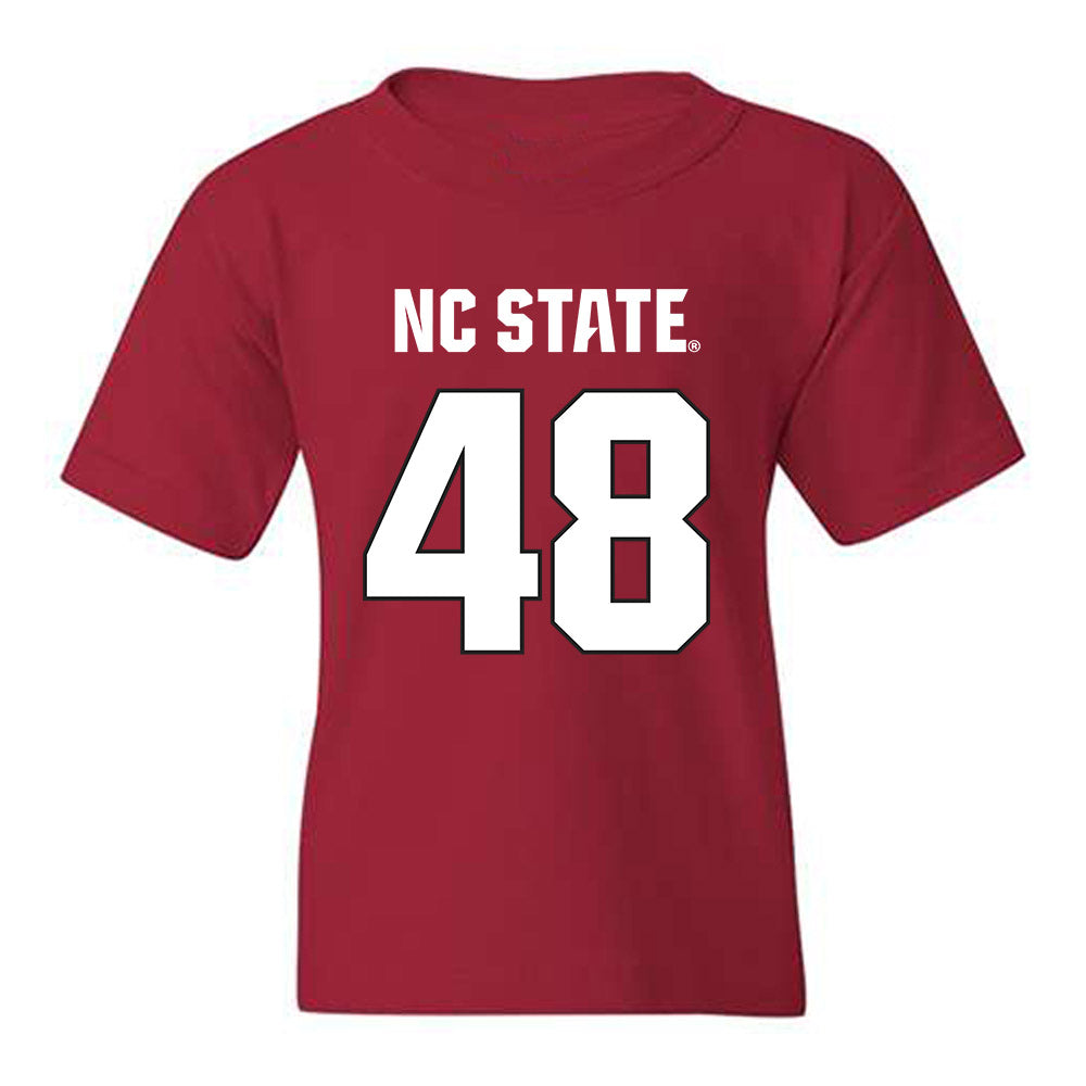 NC State - NCAA Football : Hunter Jackson - Sports Shersey Youth T-Shirt-0