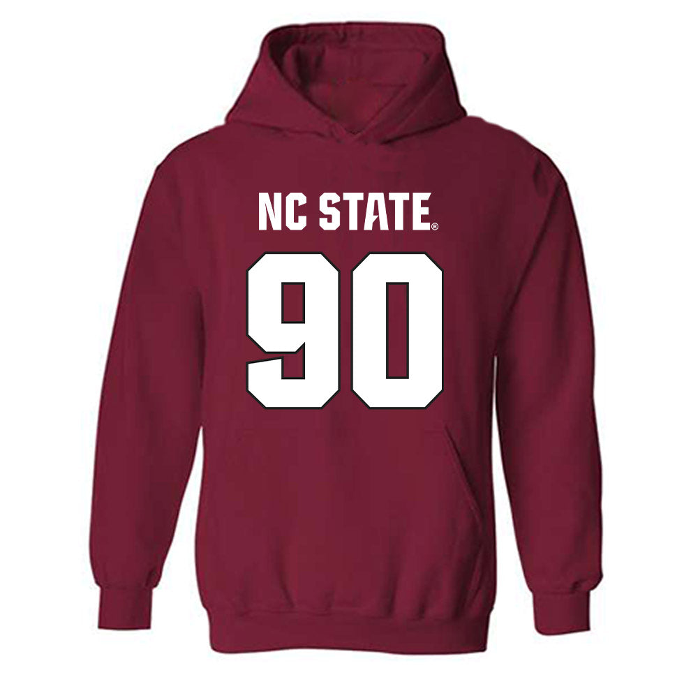 NC State - NCAA Football : Josiah Victor - Sports Shersey Hooded Sweatshirt-0