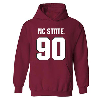NC State - NCAA Football : Josiah Victor - Sports Shersey Hooded Sweatshirt-0
